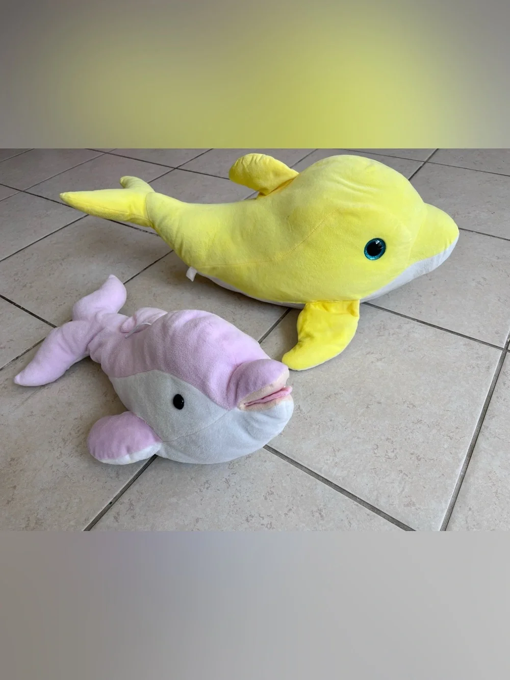 2pcs dolphins Stuffed Animal Toys 30” and 20”